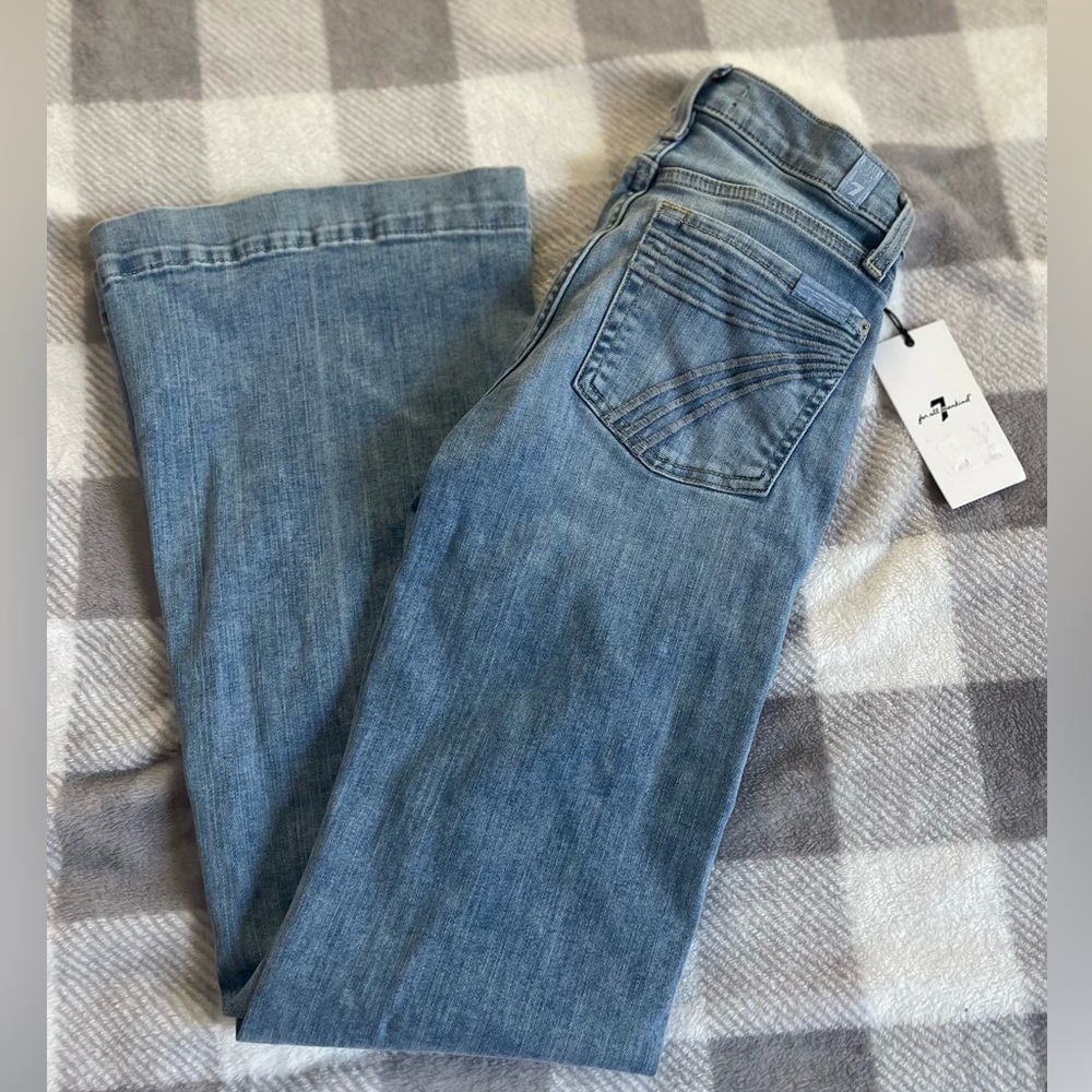 7 for all mankind dojo Tailorless Polar Sky NWT
